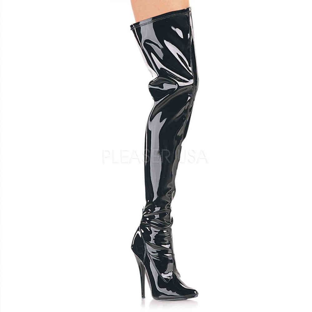 Devious - DOMINA3000 Overknee Laarzen - Paaldans schoenen - Zwart Product image